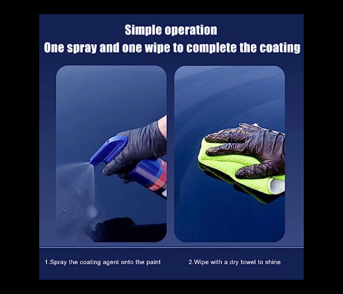 Generic 500ml Automotive Paint Repair Care Ceramic Coating Spray Quick Nano-coating Spray Wax Car Hydrophobic Polish Paint Cleaner