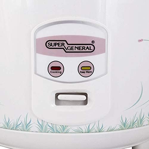 Super General 3 Liter Electric Rice Cooker White