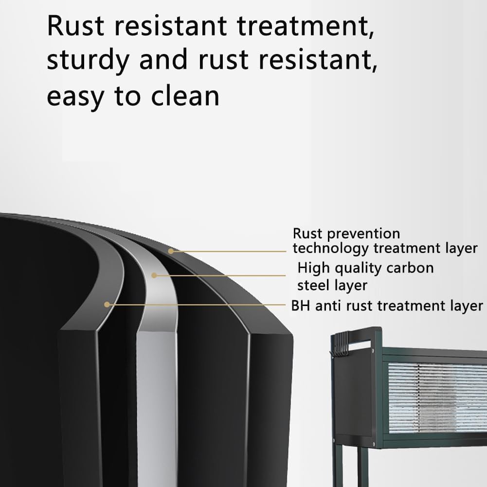 Premium Quality Heavy Duty Over The Sink Dish Drying Stand 3 Tier Large Dish Rack Over The Counter Dish Drying Rack for Kitchen Sink Shelf with Door Dish Organizer with Dust-Proof Cabinet