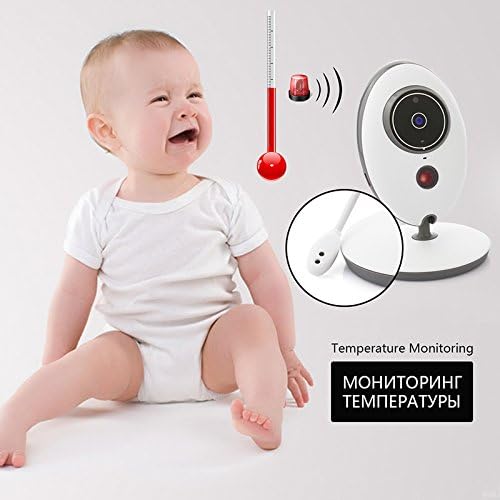 Baby Monitor 2.4 Inch Color LCD Wireless Digital Audio Video Security Baby Monitor 2 Way Talk Night Vision Temperature Monitoring