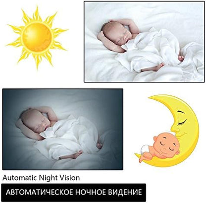 Baby Monitor 2.4 Inch Color LCD Wireless Digital Audio Video Security Baby Monitor 2 Way Talk Night Vision Temperature Monitoring