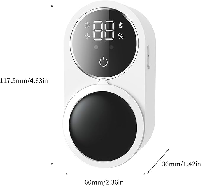 Rechargeable UV Toothbrush Sanitizer - Wall Mounted Holder