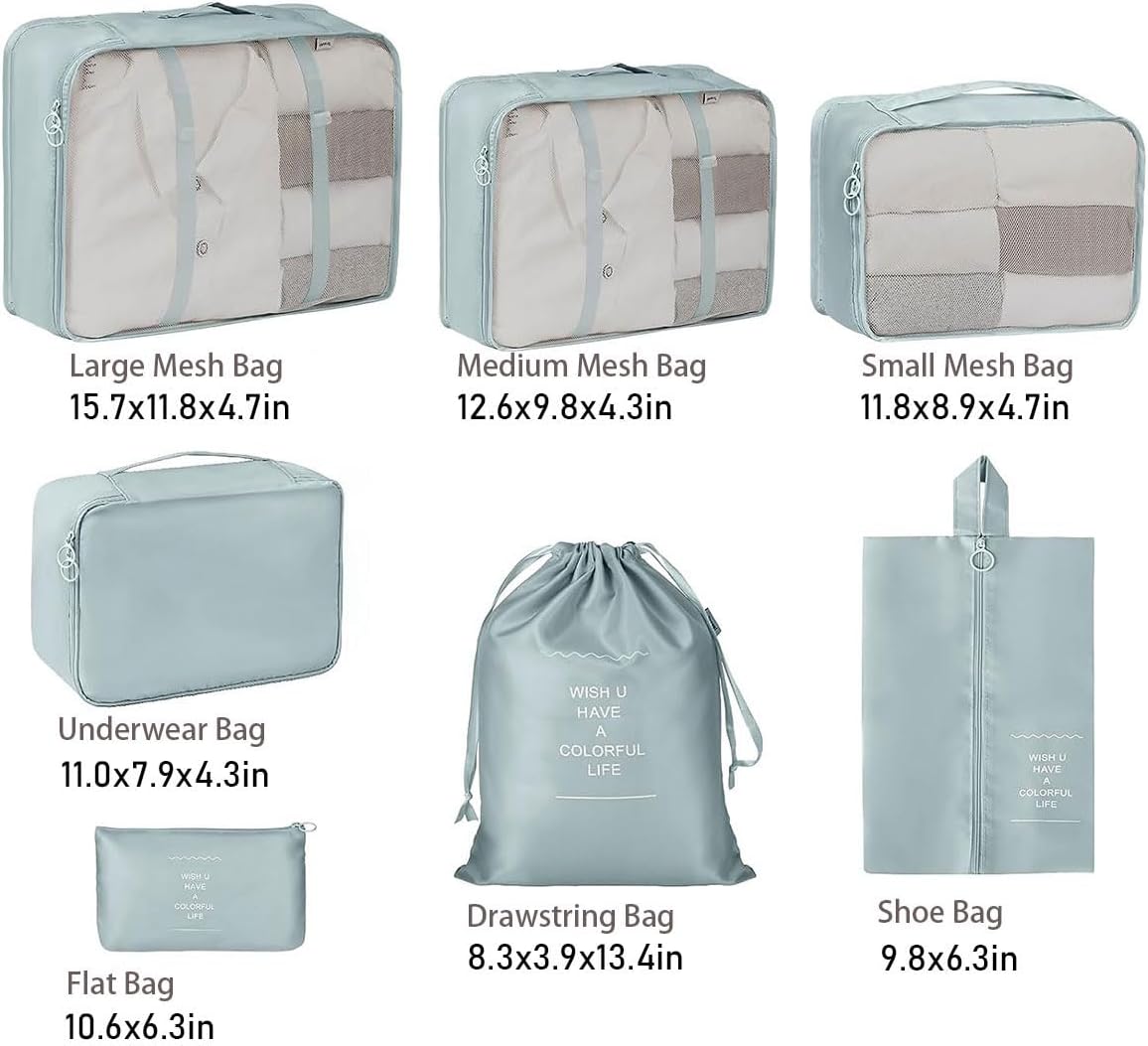 7 Pcs Luggage Organizer Bags