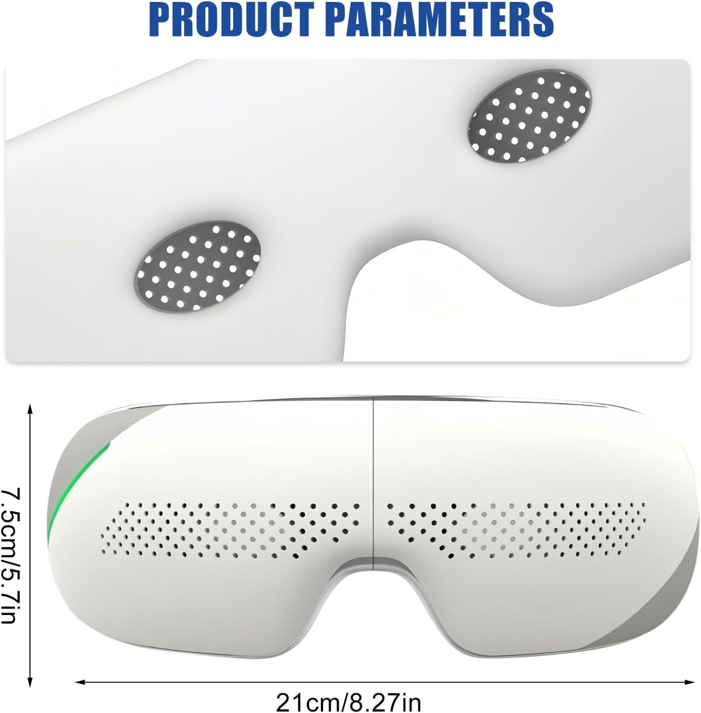 Eye Massager with Heat and Vibration Eye Protector Rechargeable Eye mask to Relieve Eye Fatigue and Dark Circles