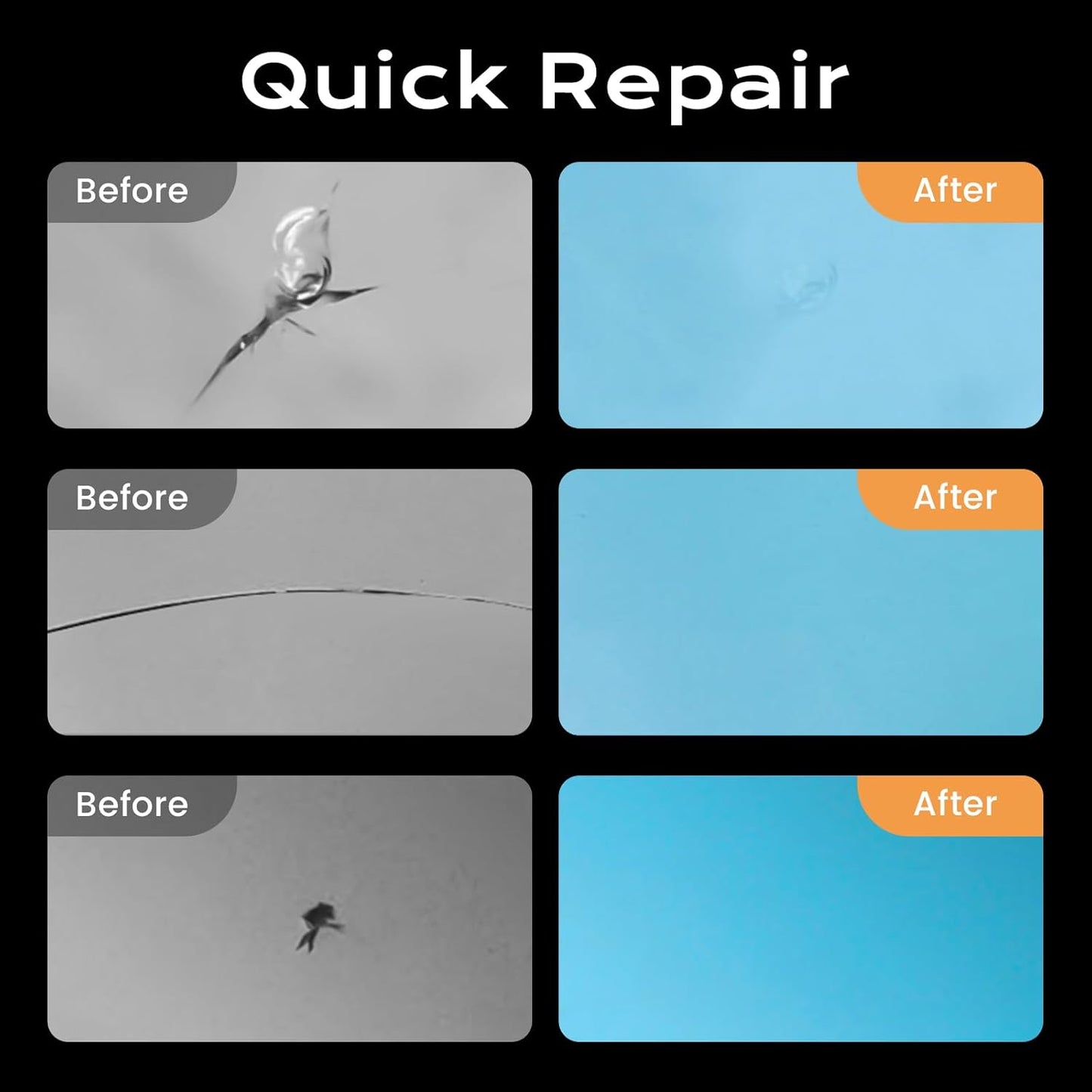 ClearView™ Windshield Repair Kit | Pro Auto Glass Crack Fix | Buy 1 Get 1 Free