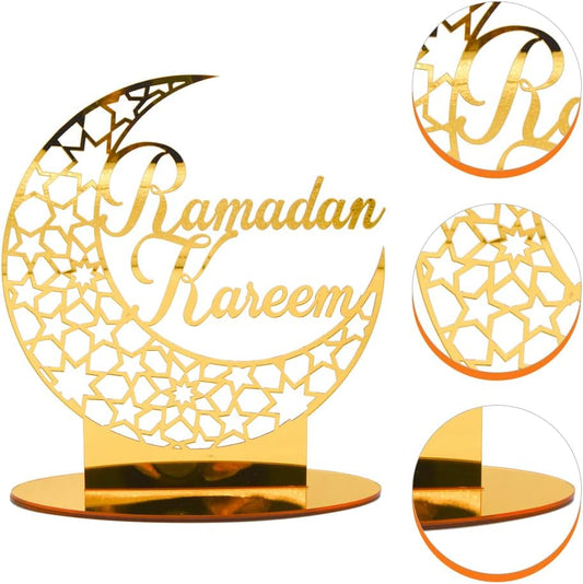 Acrylic Ramadan Tabletop Decor for Musilm Ramadan Mubarak Decorations