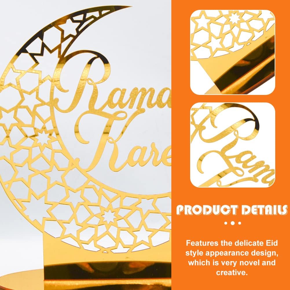 Acrylic Ramadan Tabletop Decor for Musilm Ramadan Mubarak Decorations