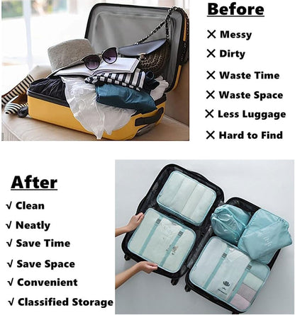 7 Pcs Luggage Organizer Bags