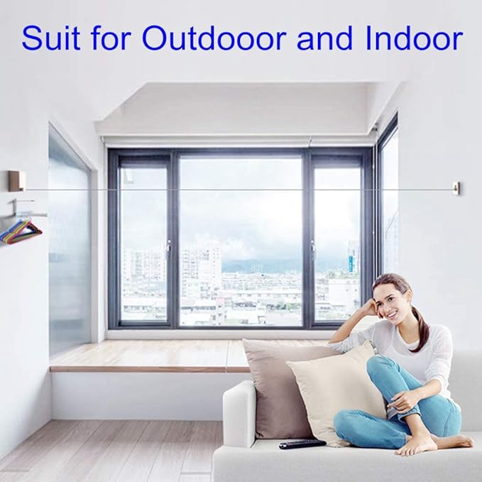 Retractable Clothesline Adjustable Clothes line Retracting Dryer