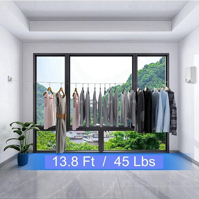 Retractable Clothesline Adjustable Clothes line Retracting Dryer