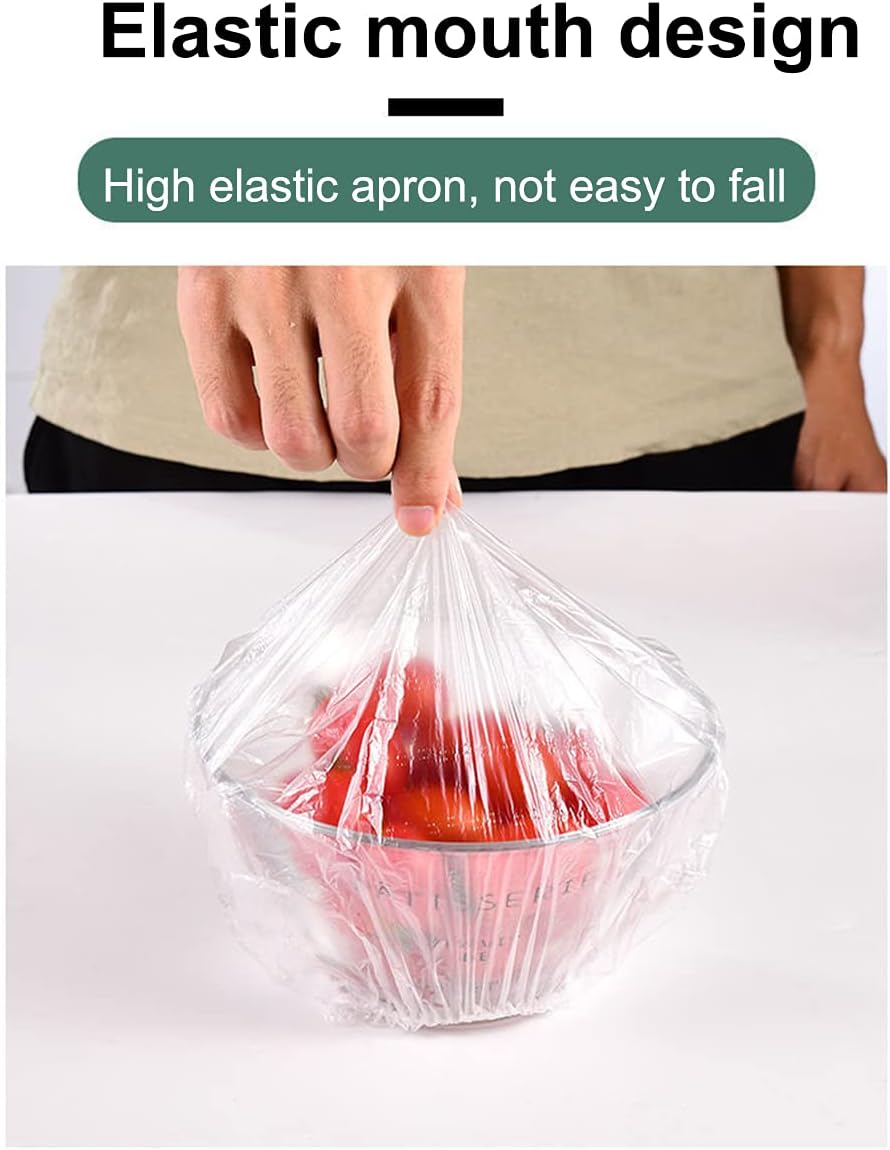 Fresh Keeping Bags,Reusable Elastic Food Storage Covers, Plastic Bowl Covers with Elastic Edging Stretch Plastic Wrap Bowl Covers (100Pcs)