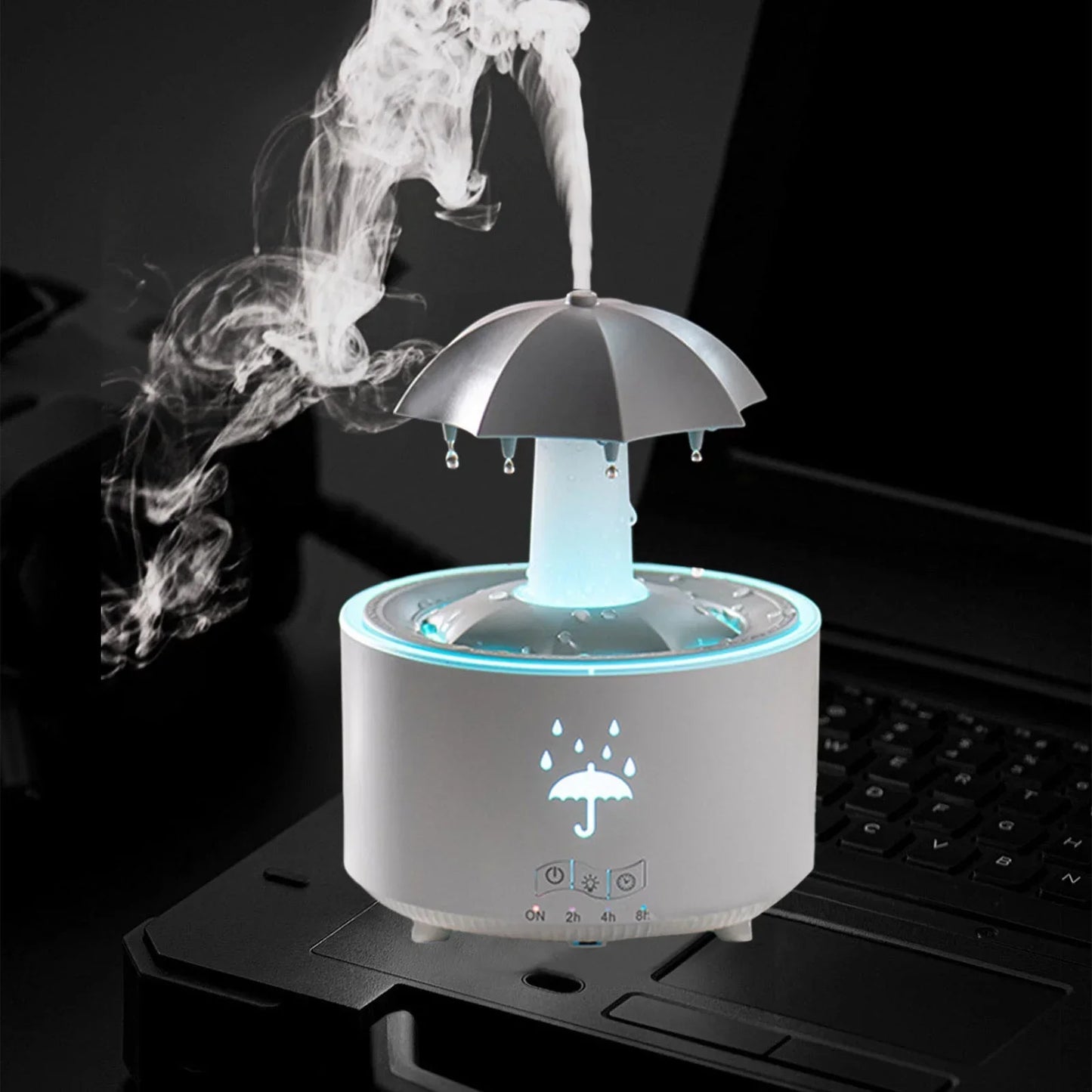 Umbrella Rotating Water Droplet Humidifier