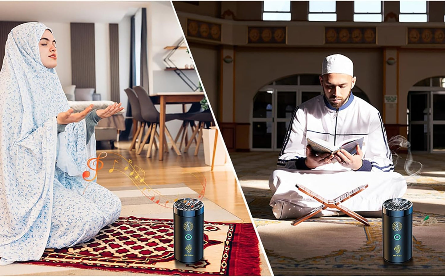 QuranMist™ Electric Bakhoor Incense Burner & Diffuser with Speaker