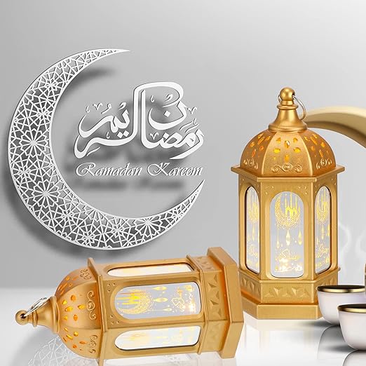 Ramadan Candle Lantern Led Eid Mubarak Lantern Ramadan Mubarak Lanterns Decorative Moon Star Ramadan