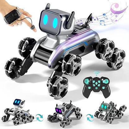 8WD Gesture Sensing Stunt Rc Robot Dog for Kid Boys 8-12, RC Car Toys for Boys