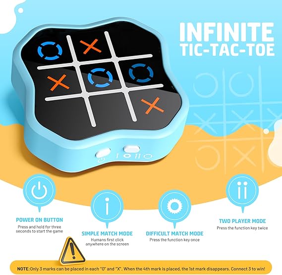 FunBox™ 3-in-1 Handheld Tic Tac Toe