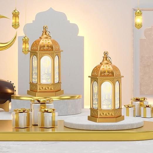Ramadan Candle Lantern Led Eid Mubarak Lantern Ramadan Mubarak Lanterns Decorative Moon Star Ramadan