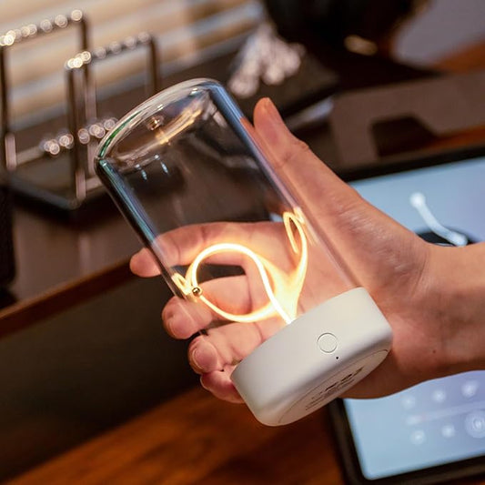 Mini Minimalist Table Lamp Cordless LED Desk Lamp Rechargeable Modern Night Lights with Breathing Effect for Home Office, Ideal as Atmosphere or Playing Games