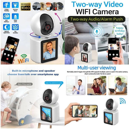 Two way video WiFi camera 1080P Video Calling WIFI HD Camera One-Click Video Calling Infrared Night Vision Video Baby Monitoring Camera