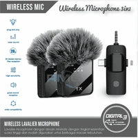 3In1 Wireless Lavalier Microphone For Live Video Recording - F11-2
