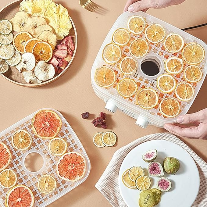 5-Tray Food Dehydrator with Adjustable Temperature, Auto Food Dryer Machine for Food and Jerky, Fruits, Herbs, Veggies