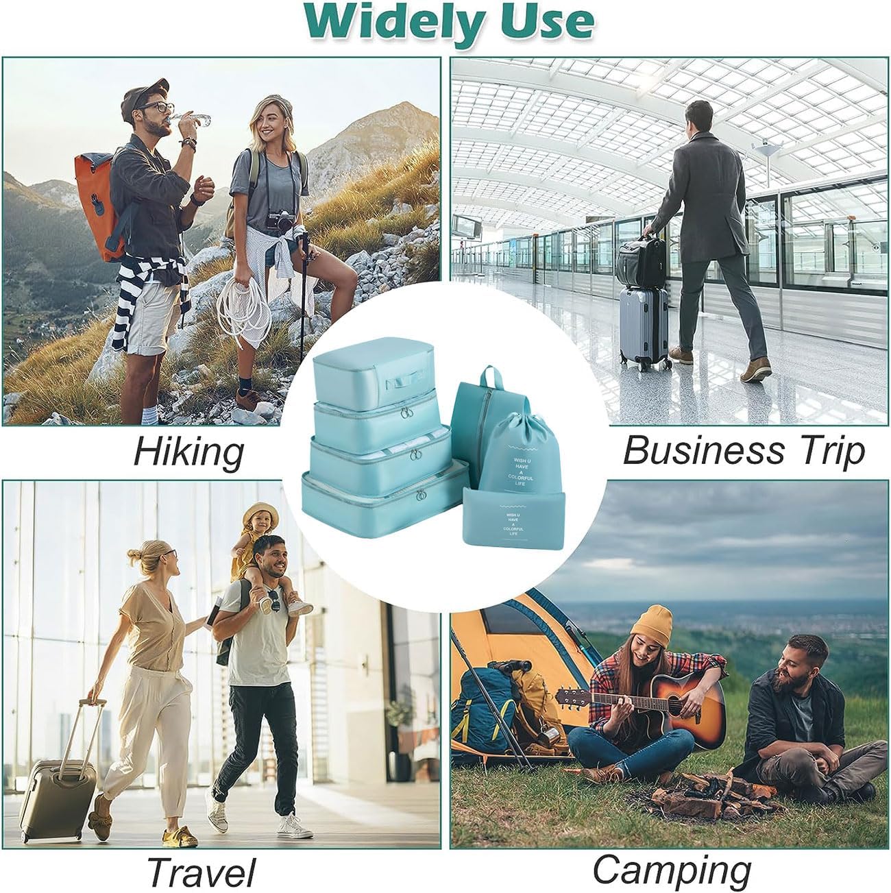 7 Pcs Luggage Organizer Bags