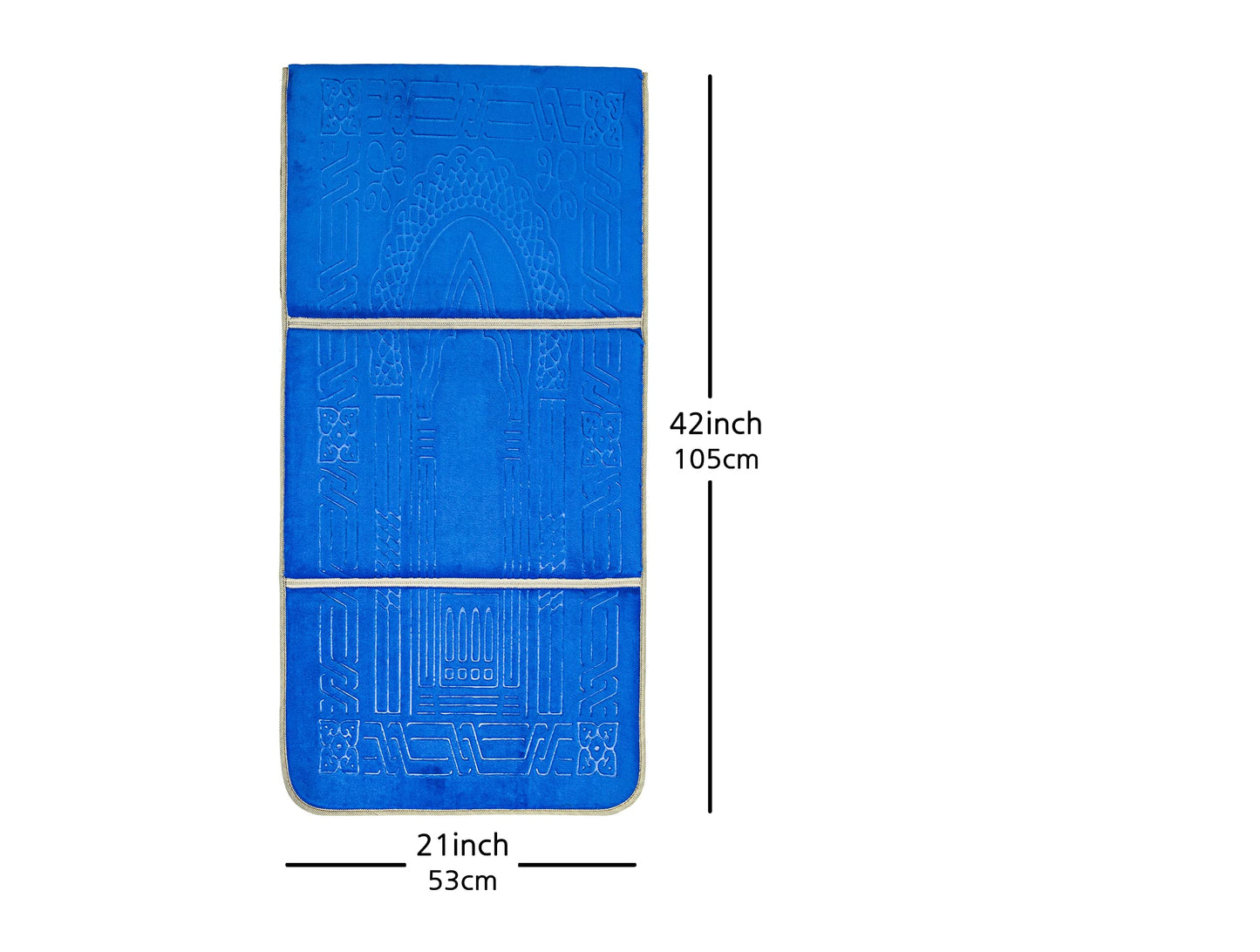 Muslim Prayer Rug with Back Support/Islamic Soft Sajdah for Women/Padded Prayer Mats Islam Thick/Portable Travel Mat with Carrying Pocket/Plush