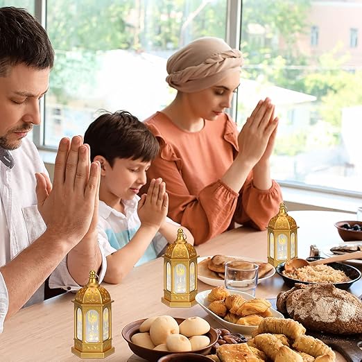 Ramadan Candle Lantern Led Eid Mubarak Lantern Ramadan Mubarak Lanterns Decorative Moon Star Ramadan