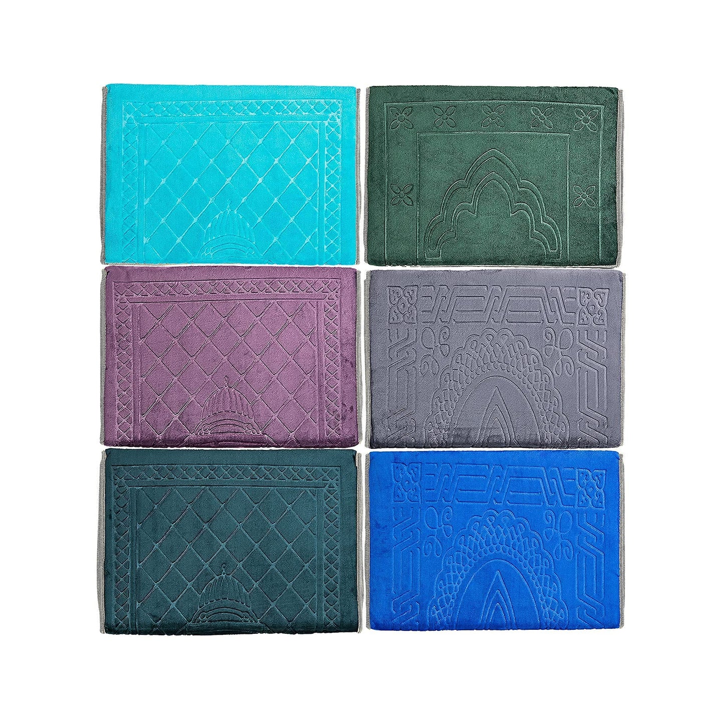 Muslim Prayer Rug with Back Support/Islamic Soft Sajdah for Women/Padded Prayer Mats Islam Thick/Portable Travel Mat with Carrying Pocket/Plush