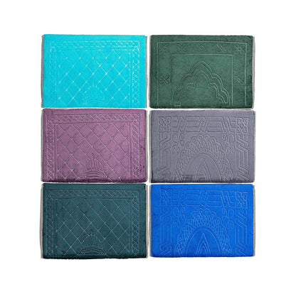 Muslim Prayer Rug with Back Support/Islamic Soft Sajdah for Women/Padded Prayer Mats Islam Thick/Portable Travel Mat with Carrying Pocket/Plush