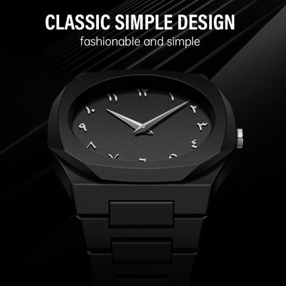Noiraq™ Arabic Matt Black Watch | Limited Edition