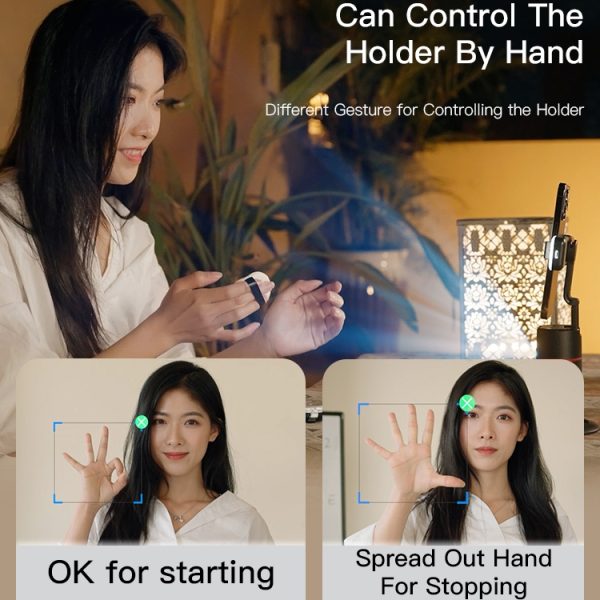 Yesido 360 Degree Artificial Intelligence Face Tracking Selfie Stick with Tripod