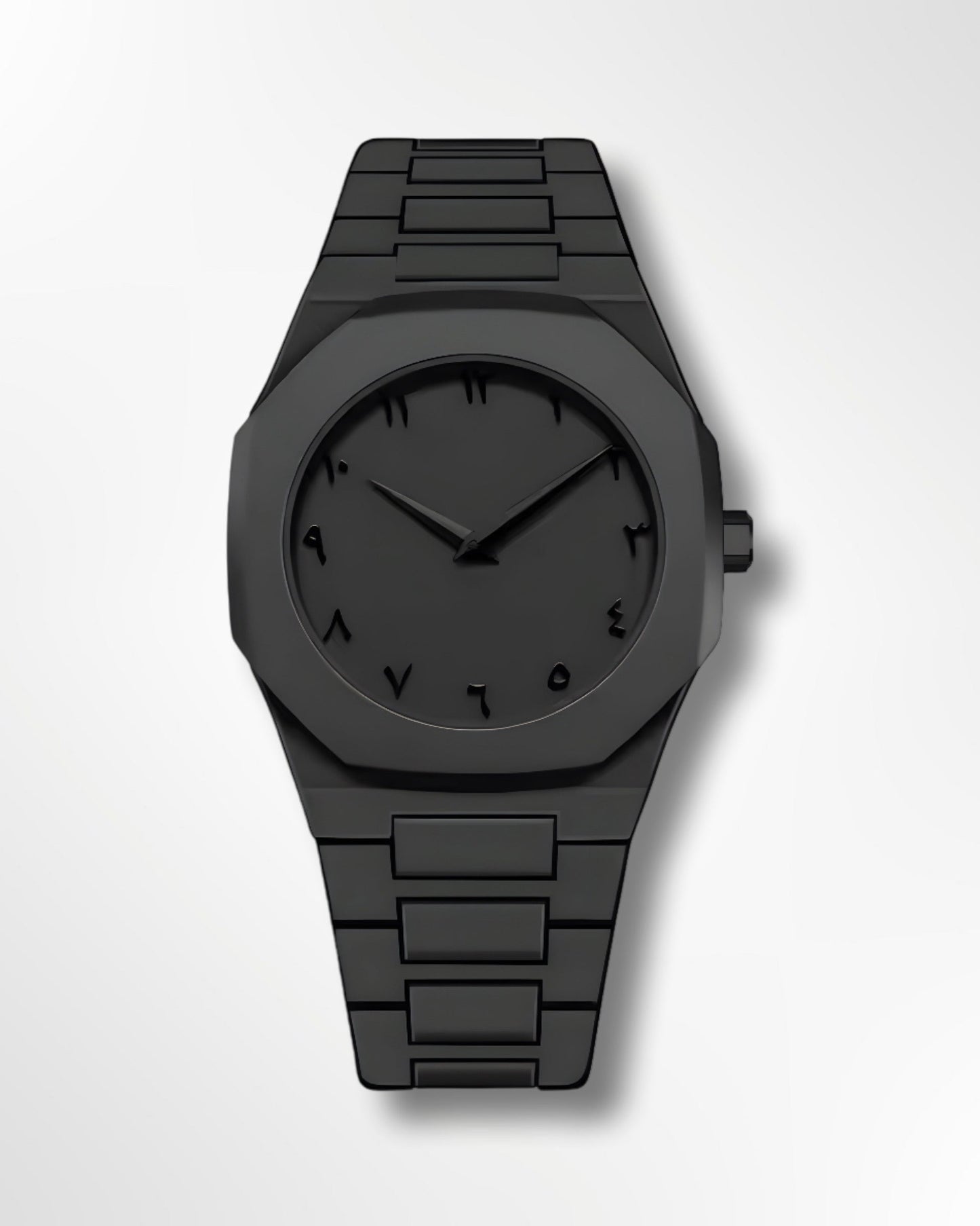 Noiraq™ Arabic Matt Black Watch | Limited Edition