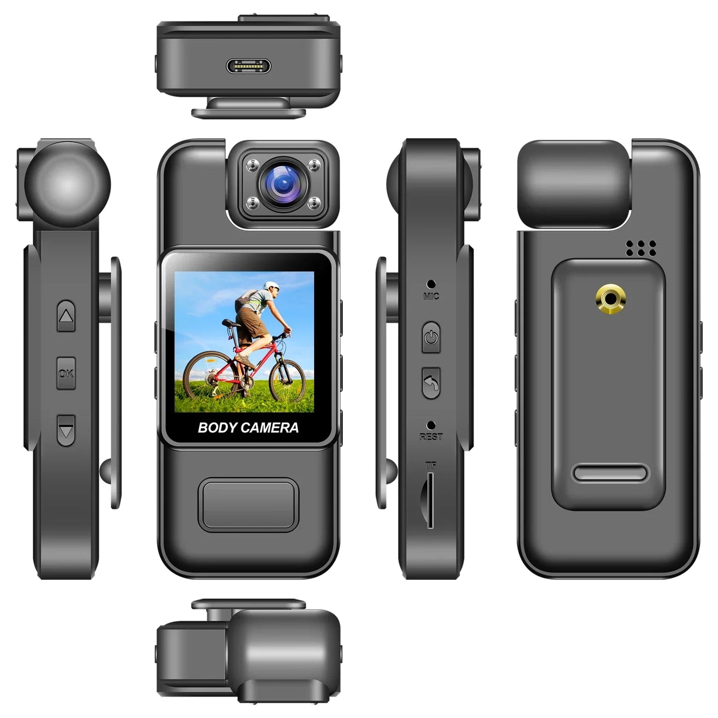 ProCapture™ Ultra HD 8K WiFi Camera – Mini Portable Handheld Law Enforcement & Outdoor Sports Recorder with 180° Rotatable Lens