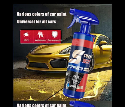 Generic 500ml Automotive Paint Repair Care Ceramic Coating Spray Quick Nano-coating Spray Wax Car Hydrophobic Polish Paint Cleaner
