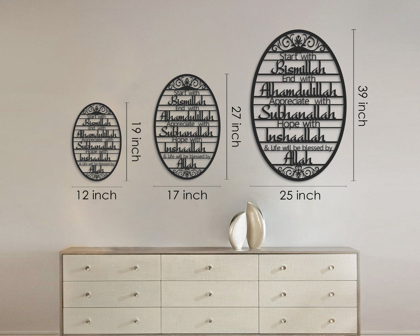 Start With BismillahAcrylic Islamic Wall Art