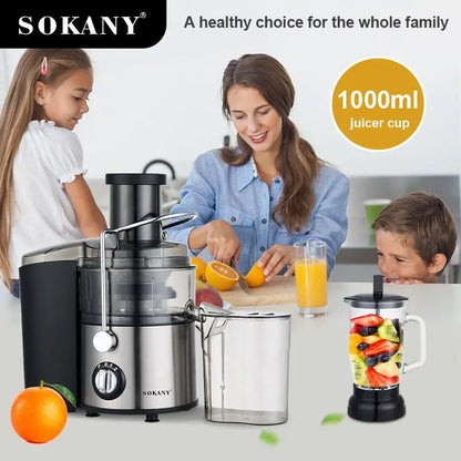 SOKANY SK-4009 4-in-1 Multifunction Juicer with 800W Motor and Stainless Steel Blade