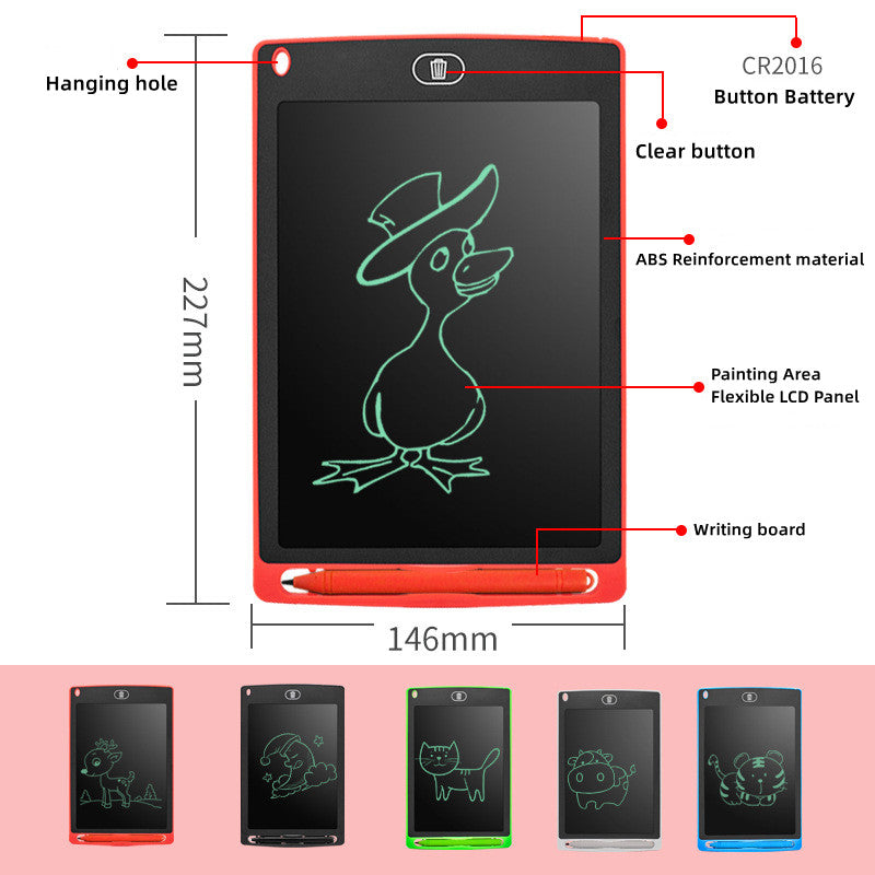 LCD Writing Tablet for kids | Write, Remove & Re-Use