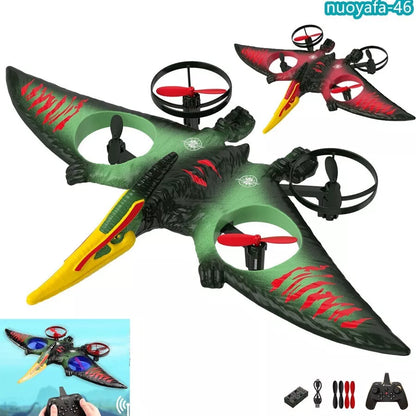 2.4G RC Plane 6-Axis Gyro Pterosaur Drone 360° Stunt Airplane LED Foam Kids Toy